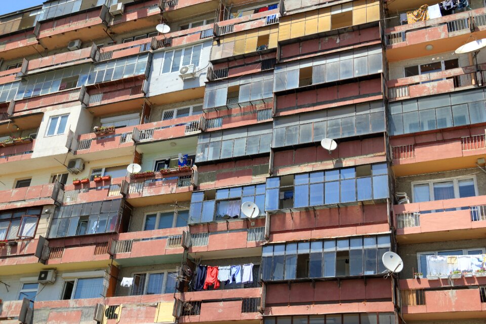 Flat residential architecture