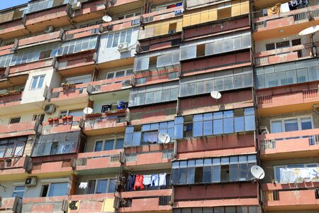 Flat residential architecture