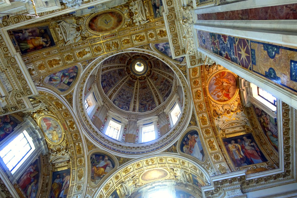 Cappella Sistina ceiling - Santa Maria Maggiore - Rome, Italy - DSC05712