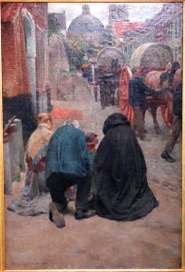 Candle Procession at Scherpenheuvel by Frans Van Leemputten, 1903-1905, view 4 - Museum M - Leuven, Belgium - DSC05331