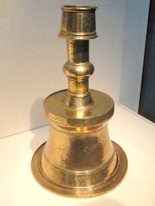 Candlestick, Turkey, late 15th - 16th century, brass - Freer Gallery of Art - DSC05443