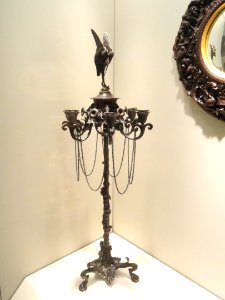 Candelabra, c. 1880, Auguste Cain, France, bronze - Art Institute of Chicago - DSC09876 photo