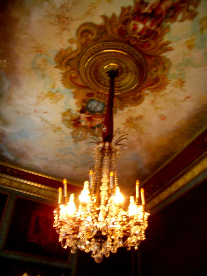 Candélabre dans une maison d'avant la révolution