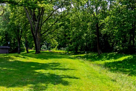 Canal Towpath with 15 mile creek aqueduct in the background