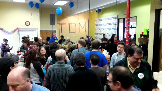 Candidate for Congress NJ-7th Tom Malinowski campaign headquarters volunteers