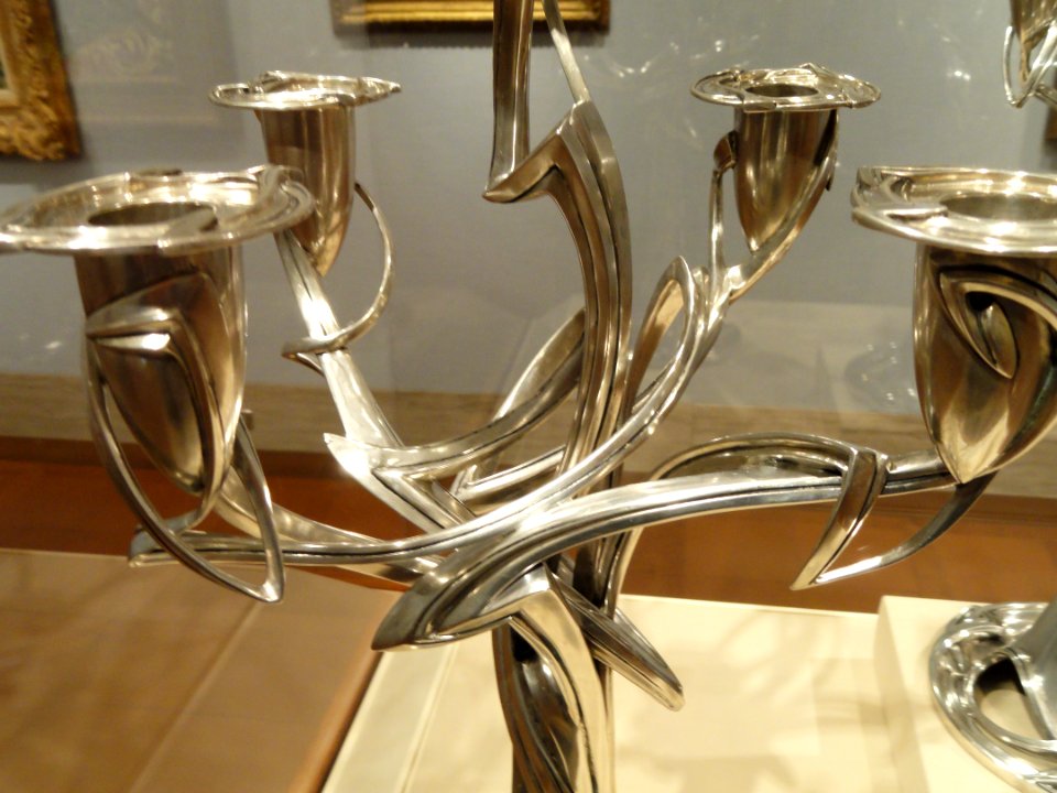 Candelabra (detail), Vinzenz Mayer's Sohne, Vienna, c. 1900 - Nelson-Atkins Museum of Art - DSC09002