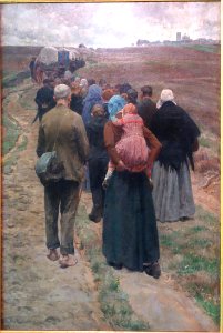 Candle Procession at Scherpenheuvel by Frans Van Leemputten, 1903-1905, view 3 - Museum M - Leuven, Belgium - DSC05326