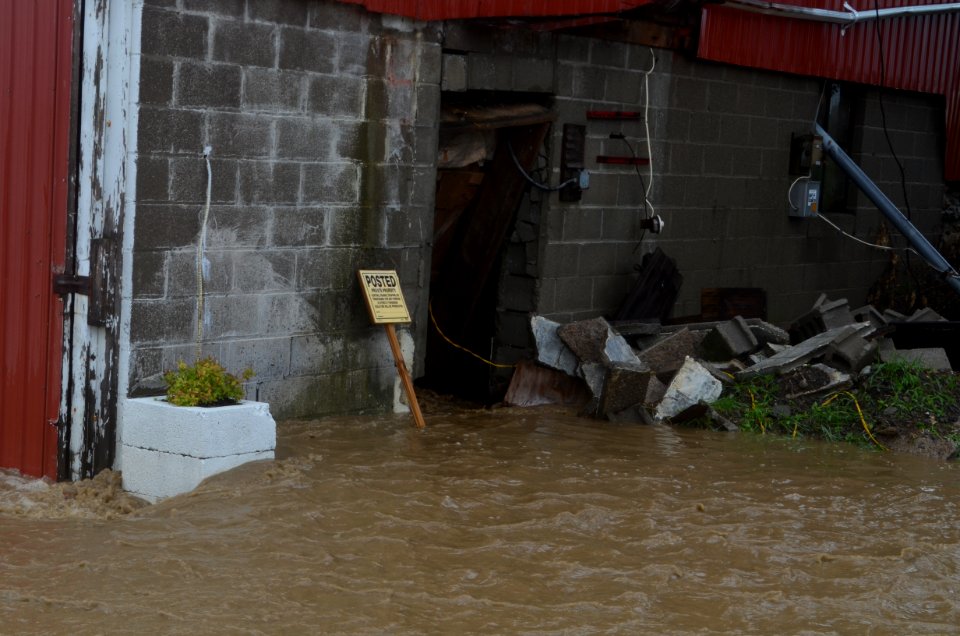 Canandaigua flood July 23, 2017 barn flooded 2