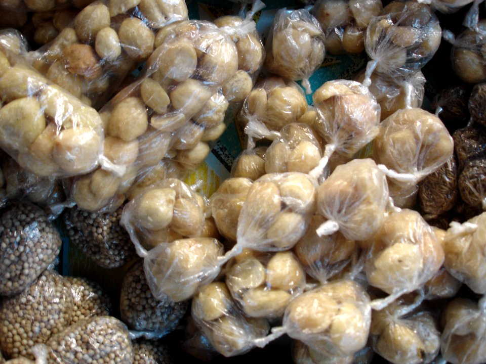 Candlenuts (Aleurites moluccana) marketed