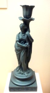 Candlestick - Wedgwood, attributed to John Flaxman, Jr., c. 1785 - Brooklyn Museum - Brooklyn, NY - DSC08944