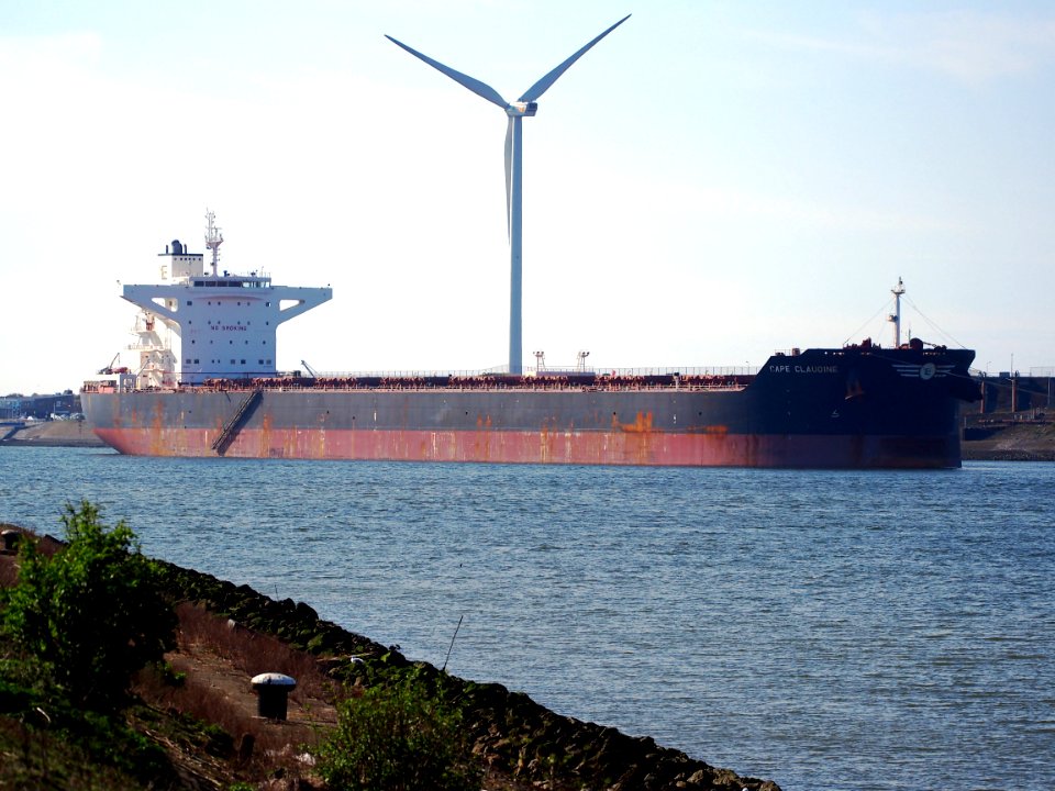 Cape Claudine, IMO 9444534, at IJmuiden, Port of Amsterdam