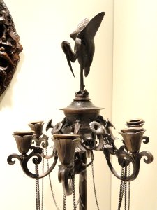 Candelabra, detail, c. 1880, Auguste Cain, France, bronze - Art Institute of Chicago - DSC09877 photo