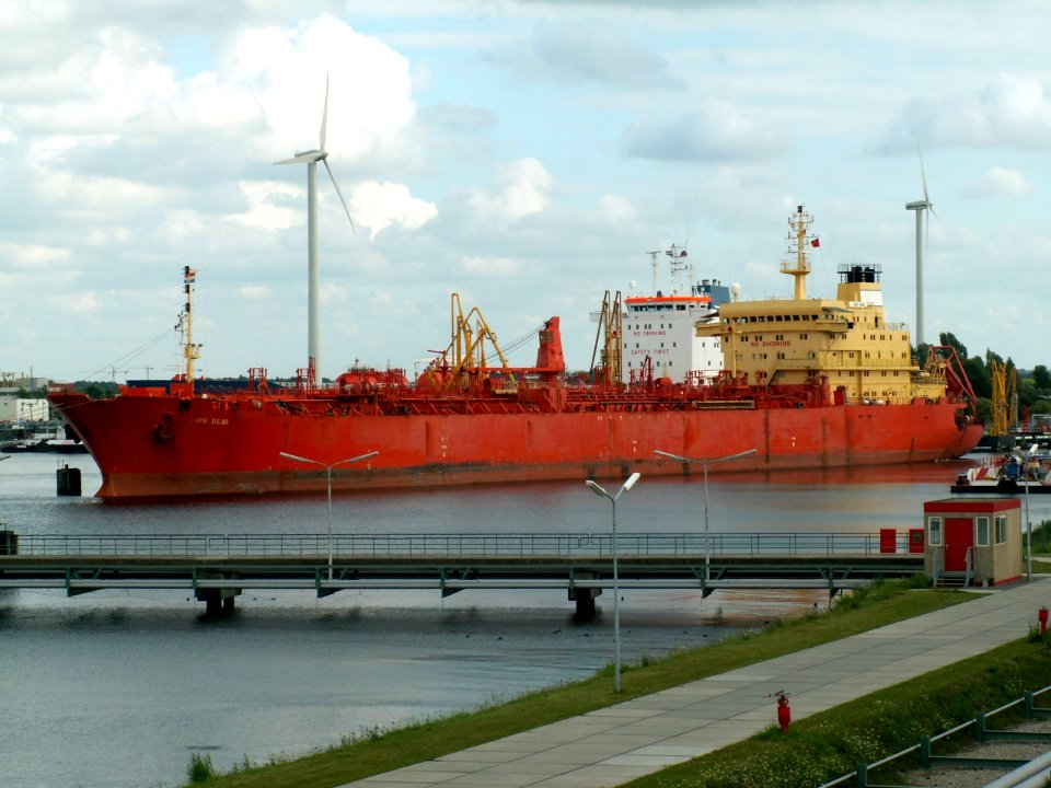 Cape Bear IMO 9147253 docked at Port o Amsterdam, Holland 04-Aug-2005