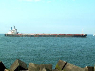 Cape Maxim - IMO 8403026 - Callsign P3HB9 p6 approaching Port of Rotterdam, Holland 15-Jul-2005