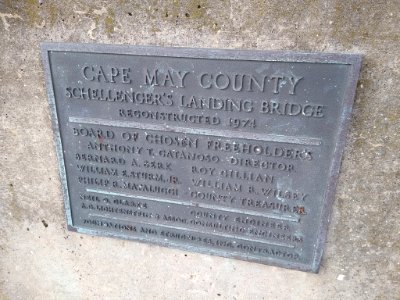 Cape may bridge plaque