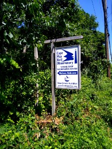 Cape May Bird Observatory CMP sign
