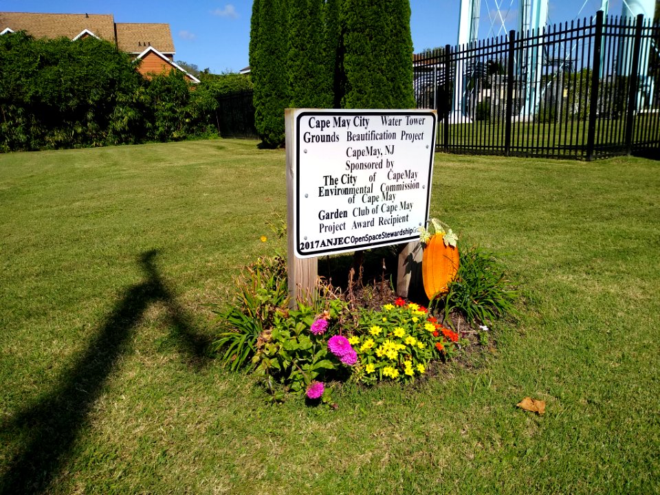 Cape May water tower sign