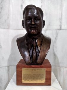 Carl Bailey bust in the Arkansas state capitol photo