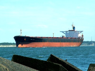 Cape Maria - IMO 8024296 - Callsign 3ENT5 p3 leaving Port of Rotterdam, Holland 08-Jul-2006