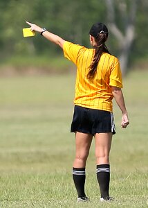 Yellow card game football