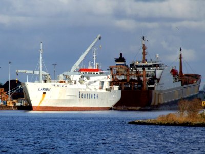 Caribic - IMO 9063902 at Velsen, Port of Amsterdam