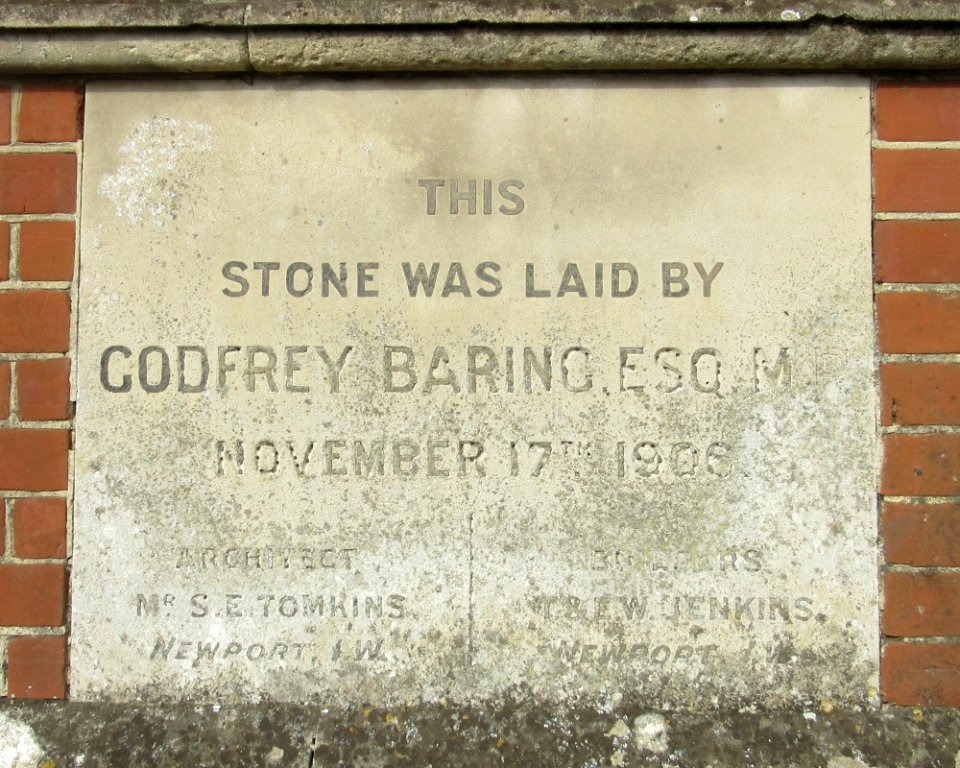 Carisbrooke and Gunville Methodist Church, Gunville Road, Gunville (May 2016) (Foundation Stone) (1)