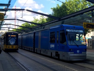 CarGoTram Postplatz Dresden