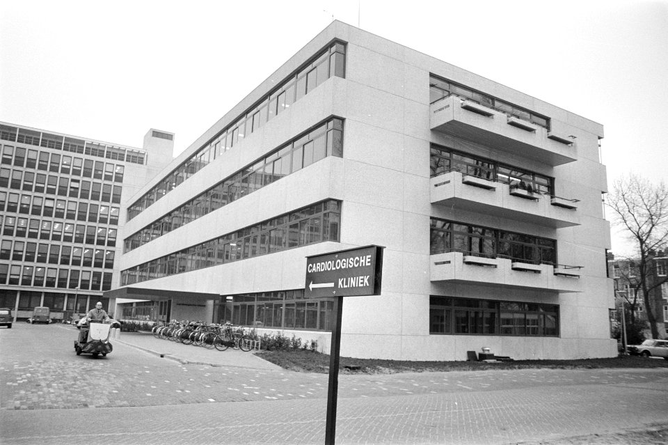 Cardiologische kliniek bij Wilhelmina Gasthuis , exterieur cardiologische klinie, Bestanddeelnr 925-4179