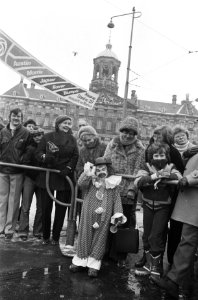 Carnavalsoptocht in Amsterdam Prins Leo dn Eerste ( Leo Horn ) laat stoet op Da, Bestanddeelnr 930-1265