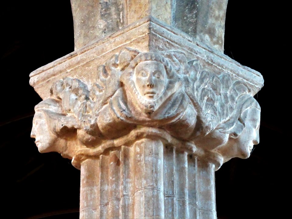 Capital, north transept, St Mary, Adderbury 04