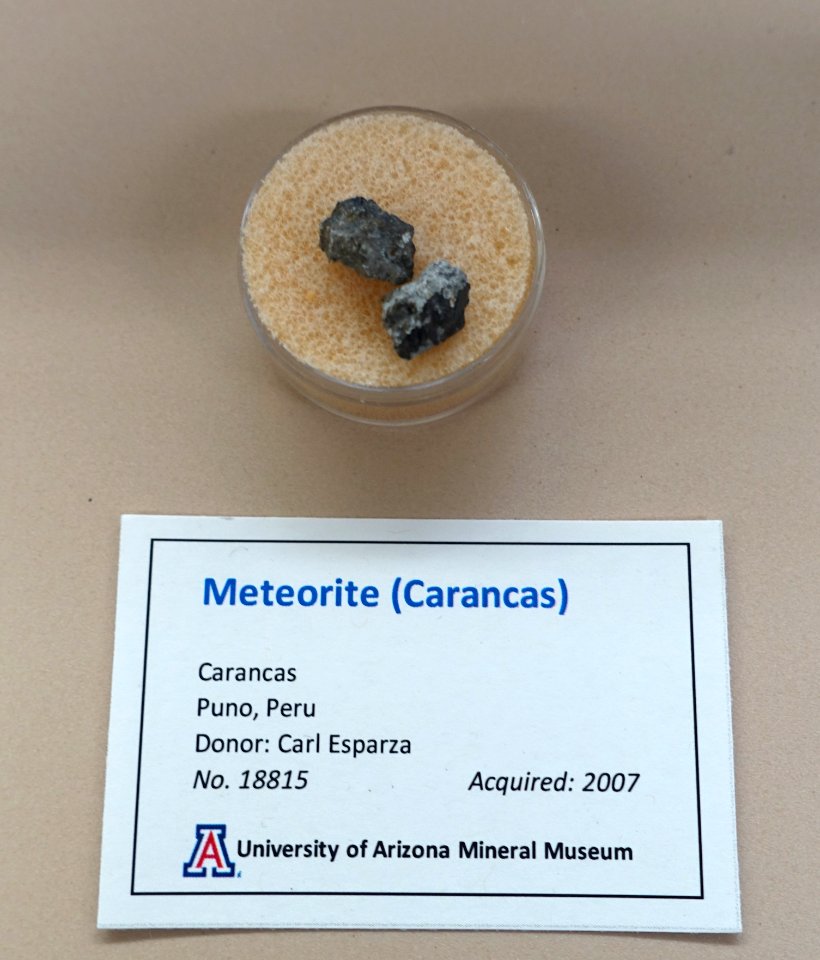 Carancas meteorite, Peru - University of Arizona Mineral Museum - University of Arizona - Tucson, AZ - DSC08480