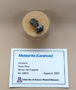 Carancas meteorite, Peru - University of Arizona Mineral Museum - University of Arizona - Tucson, AZ - DSC08480 photo
