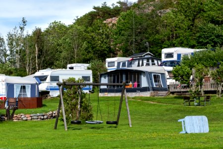 Caravans in Govik Camping