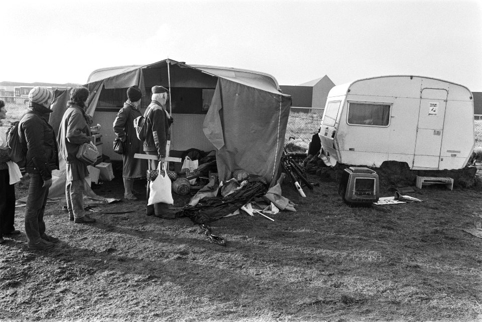 Caravans op het vredeskamp bij Woensdrecht, Bestanddeelnr 932-8039