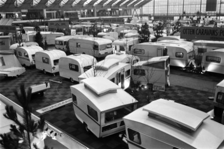 Caravantentoonstelling, RAI, Amsterdam overzicht, Bestanddeelnr 924-1967