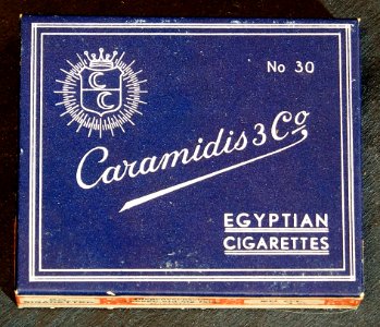 Caramidis 3 Co, No 30, Egyptian Cigarettes