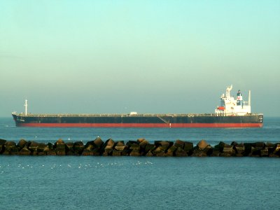 CAPE OCEANIA - IMO 9072032 - Callsign VRYP9 - leaving Port of Rotterdam, Holland 04-Jan-2006