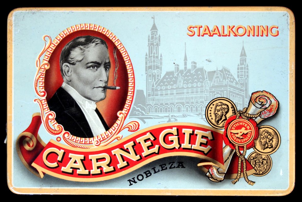 Carnegie Nobleze Staalkoning sigarenblikje