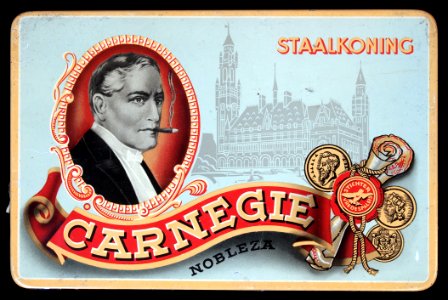Carnegie Nobleze Staalkoning sigarenblikje