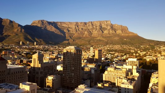 Cape Town - Table Mountain seen from 27th floor Southern Sun Cape Sun hotel (3) photo