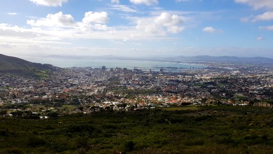 Cape Town - View on city from lower cable car station photo