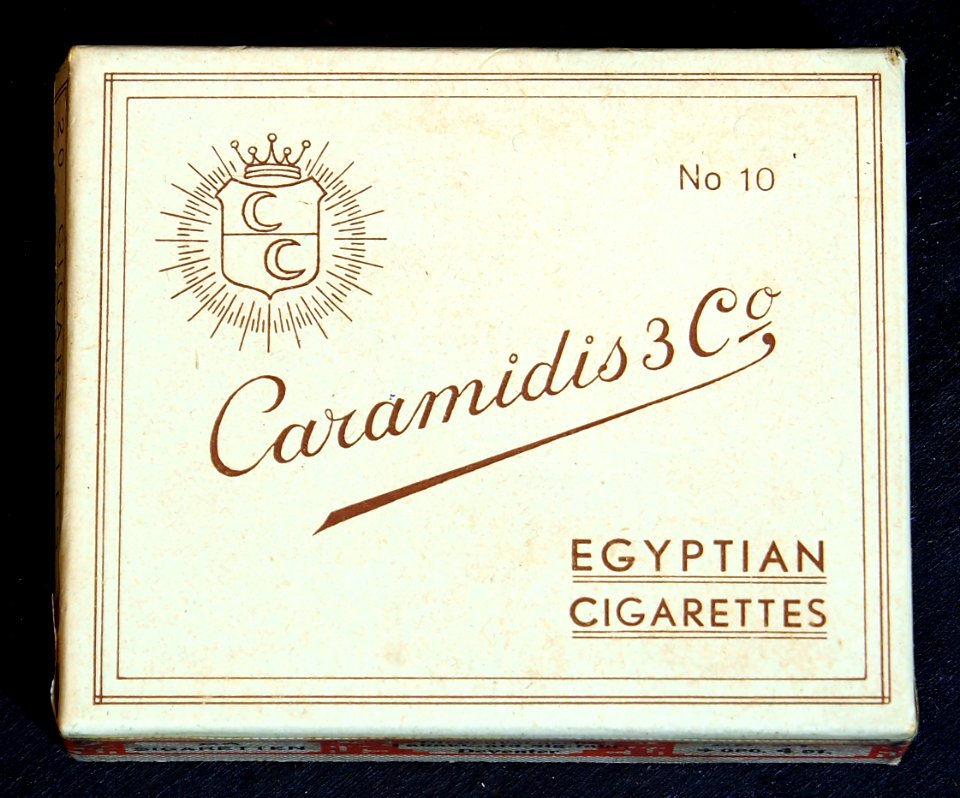 Caramidis 3 Co, No 10, Egyptian Cigarettes