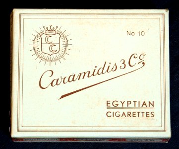 Caramidis 3 Co, No 10, Egyptian Cigarettes