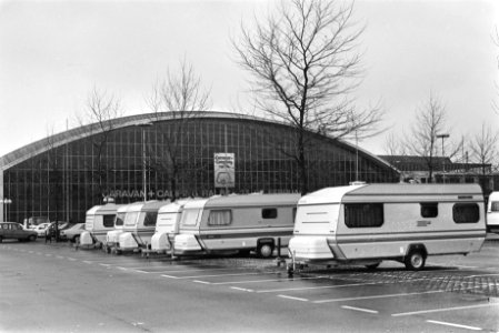 Caravan en Camping RAI84 in aanbouw Europahal van de RAI, Bestanddeelnr 932-8766
