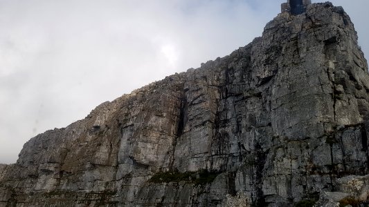 Cape Town - Table Mountain seen from cable car photo