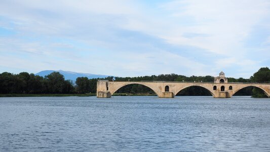 Avignon ruin arch bridge