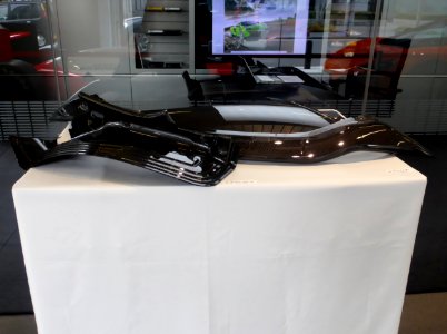 Carbon wheel arch (maybe McLaren 650S's) exhibited in McLaren Osaka Hakko