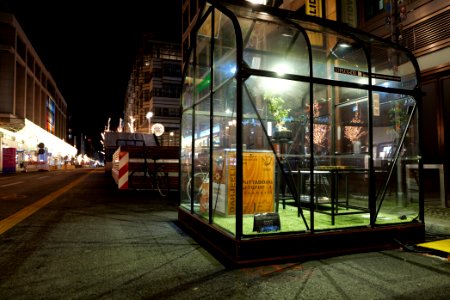 Car free Friedrichstraße at night 2021-01-17 08