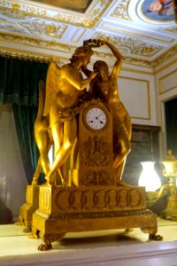 Clock - Ante Library, Chatsworth House - Derbyshire, England - DSC03415
