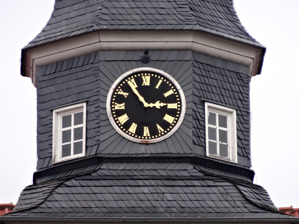 Clock city hall Eisenach